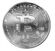 Сувенирная монета Биткоин BTC (Bitcoin) в пластиковой прозрачной коробке/чехле (530284940) Серебро - изображение 3