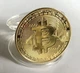 Сувенірна монета Біткоїн BTC (Bitcoin) у пластиковій прозорій коробці/чохлі (530284940) Золото - зображення 8