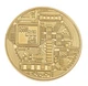 Сувенірна монета Біткоїн BTC (Bitcoin) у пластиковій прозорій коробці/чохлі (530284940) Золото - зображення 11