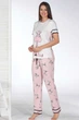 Женская пижама(брюки + футболка к/р) хлопковая Sevim 12875 XL - изображение 1