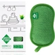 Губка GreenWay Green Fiber HOME S15, для мытья посуды, зеленая (08060) - изображение 1