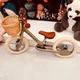 Велосипедная плетеная корзина Trybike с кожаными ремнями (TBS-200-BSK) - изображение 10