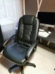 Офисное кресло компьютерное поворотное на колесиках до 130 кг Черное кресло для офиса с TILT Эко-Кожа Польша - изображение 9