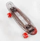 Скейт Пенни борд Best Board прозрачная дека со светом, колёса PU со светом, зарядка USB. Grey (04523) - изображение 1