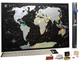 Чорна скретч карта світу My Map Black Edition ENG 88*63 см - изображение 2
