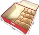Органайзер для белья Organizers с крышкой на липучке 13 секций 31.5 x 26 x 12 см Красный горох (2000992412179) - изображение 2