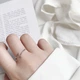 Каблучка срібна INFINI з ланцюжком , р. 17,5-18 k2-45 - зображення 4
