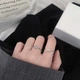 Двойное кольцо серебряное INFINI с цепочкой , р. 16 k2-51-16 - изображение 4