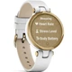 Смарт-часы Garmin Lily, LightGold, White, Leather (010-02384-B3) - зображення 3