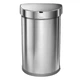 Урна Simplehuman напівкругла сенсорна 45л FPP з карманом для мішків з нержавіючої сталі - зображення 1