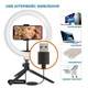 Набор блогера ACCLAB AL-LRSET1 3in1 Ring of Light, Holder, Tripod (1283126502040) - изображение 2