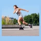 Ролики Rollerblade Twister Edge для жінок (38,5, Черно-розовый) - изображение 8