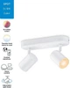 Спотовый светильник WiZ IMAGEO Spots 2х5W 2200-6500K RGB Wi-Fi белый (929002658801) - изображение 12