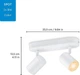 Спотовый светильник WiZ IMAGEO Spots 2х5W 2200-6500K RGB Wi-Fi белый (929002658801) - изображение 14
