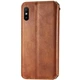 Кожаный чехол-книжка GETMAN Cubic (PU) для Xiaomi Redmi 9A Коричневый - изображение 5