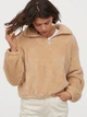 Толстовка на молнии женская H&M 060820613 XL Темно-бежевая (6666000164971) - изображение 1
