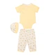 Костюм літній для хлопчика Hawk Kids J59 62 см Жовтий - зображення 2