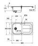Мийка кухонна GROHE - K300 45 86/50 31563SD0 НЕРЖ.СТАЛЬ - зображення 2