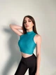 Женский спортивный топ Superstacy S Бирюзовый 2587 - изображение 2