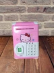 Копилка сейф Elite Hello Kitty Розовая детская Копилка - Игрушка с кодовым замком и отпичатком пальца сейф для девочки хелоу Кити - изображение 2