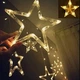 Гірлянда-штора зірки Xmas STAR CURTAIN WW 7401 3м Тепле біле світло - зображення 4