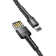 Кабель Baseus Cafule Special Edition USB-A to Lightning 1m Black/Grey (CALKLF-GG1) - изображение 2