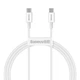 Кабель Baseus Superior Series Fast Charging PD USB-С to USB-С 1m 100W White (CATYS-B02) - зображення 1