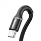 Кабель Baseus Halo Data Lightning USB-A to USB-C 0.5m Black (CATGH-A01) - изображение 2