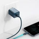 Сетевое зарядное устройство Baseus Super Silicone PD Charger 20W USB-C Blue (CCSUP-B03) - изображение 5