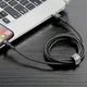 Кабель Baseus Cafule USB-A to Lightning 3m Black/Grey (CALKLF-RG1) - изображение 6