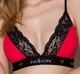 Эластичный топ с кружевом Passion PS001 TOP Красно-черный XL (SO4186) - изображение 2