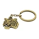 Брелок Тигр Netsuke Металл Плоское изображение 8х2.4х0.2 см Бронзовый (26926) - изображение 3