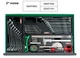 Ящик для СТО с инструментом TOPTUL (Pro-Line) 3 секции 157 ед. GCAZ0011 - изображение 5