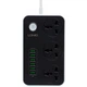 Мережевий Подовжувач LDNIO SC3604 6USB 3.4A Чорний - зображення 1