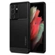 Чохол Spigen для Samsung Galaxy S21 Ultra Rugged Armor Black (ACS02349) - зображення 1