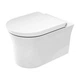 Подвесной унитаз Duravit White Tulip 540x370 овальный, с сидением, белый (2576092000/0027090000) - изображение 2