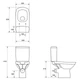 Унитаз-компакт 559 Cersanit Carina New CleanOn 011 3/6 с сиденьем duraplast Soft Close K31-050 - изображение 3