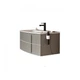 C0073312 (126480+123068) WAVE Тумба 100, sand matt finish + раковина керамічна Trend, білий глянець - изображение 1