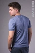 Футболка мужская с манжетом синяя Avecs AV-30019 S - изображение 2