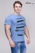 Футболка мужская голубая Avecs AV-30091 M/48 - изображение 3