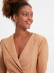 Платье короткое женское Trendyol TWOAW22EL0305 36 Camel (8683044015234) - изображение 3