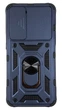 Чехол New Armor c кольцом-подставкой на Samsung Galaxy S21 темно-синий - изображение 2
