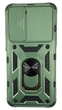 Чехол New Armor c кольцом-подставкой на Samsung Galaxy S21 зеленый - изображение 2