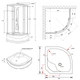 Душевой бокс Lidz Tani SB90x90.SAT.HIGH.GR - изображение 2