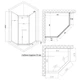 Душевая кабина Lidz Dozorca SC90x90.CRM.LOW.TR - изображение 2