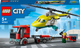 Zestaw klocków LEGO City Laweta helikoptera ratunkowego 215 elementów (60343) - obraz 1