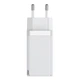 Зарядний пристрій Baseus GaN2 Pro Quick 3 порту, USB 65W+Type-C+кабель 100W(20V/5A) 1M Білий (CCGAN2P-B02) - зображення 6