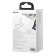 Зарядний пристрій Baseus GaN2 Pro Quick 3 порту, USB 65W+Type-C+кабель 100W(20V/5A) 1M Білий (CCGAN2P-B02) - зображення 8