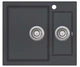Кухонная мойка Aquasanita Tesa SQT150W Graphite 222 Графит - изображение 1