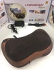 Массажер для шеи Massage Pillow ART-8028/5290 с инфракрасным подогревом 12В 220В Коричневый - изображение 1
